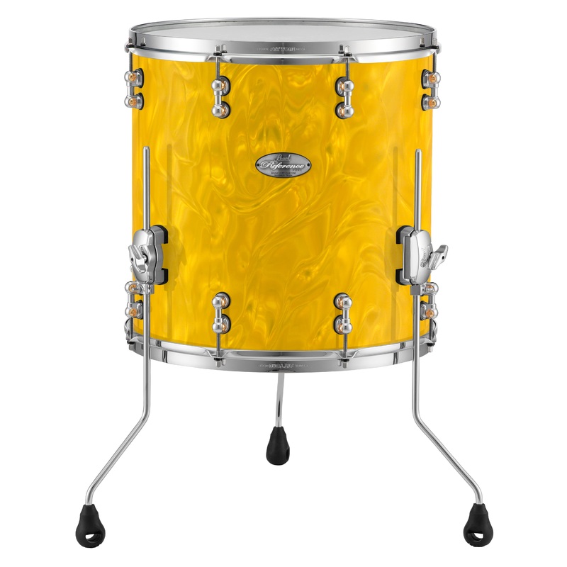 pearl-music-city-custom-16-x16-reference-pure-series-floor-tom-gold-satin-moire-rfp1616f-c723 Pearl Music City Custom 16"x16" Reference Pure Series Floor Tom GOLD SATIN MOIRE RFP1616F/C723