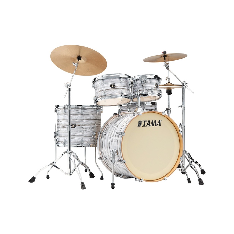 tama-ck52krs-ica-superstar-classic-maple-5-piece-drum-shell-kit-ice-ash-wrap TAMA CK52KRS-ICA Superstar Classic Maple 5-Piece Drum Shell Kit, Ice Ash Wrap