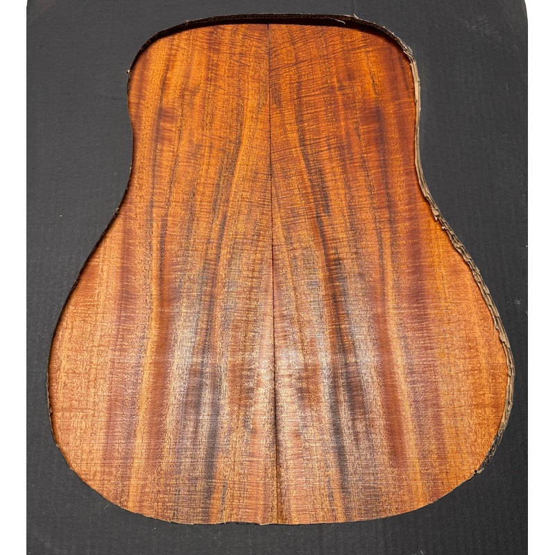 waterfall-flame-mahogany-dreadnought-guitar-back-set-1082 Waterfall Flame Mahogany Dreadnought Guitar Back Set #1082