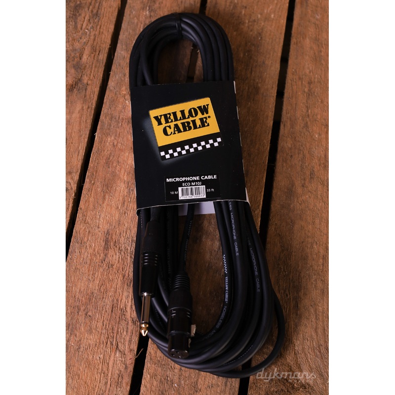 yellow-cable-microphone-cable-jack-to-xlr-eco-m10j-10m Yellow Cable Microphone cable Jack to Xlr ECO M10J 10M