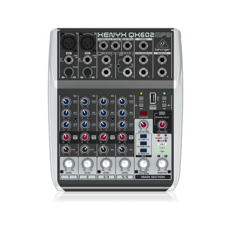 behringer-qx602mp3-xenyx-mixer-w-usb-mp3-playback Behringer QX602MP3 Xenyx Mixer w/ USB MP3 Playback