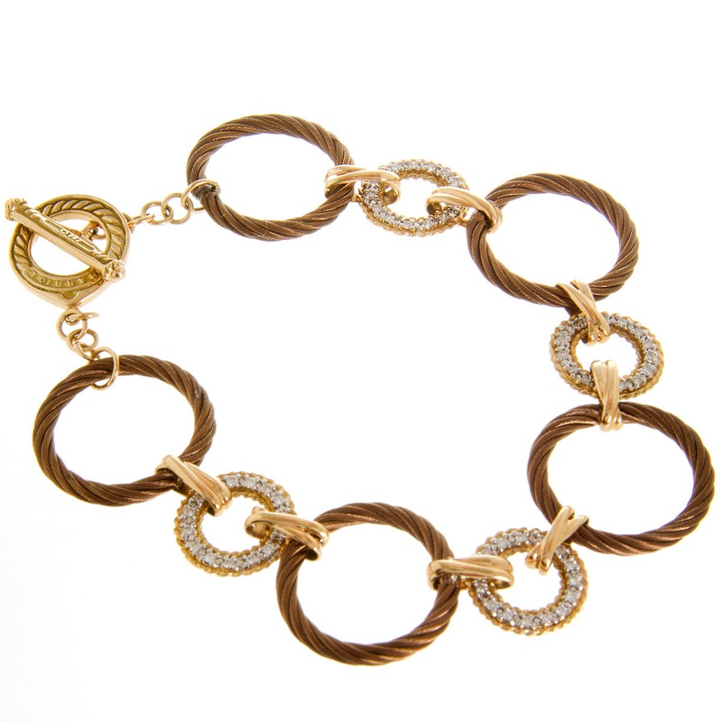 charriol-petra-celtique-diamond-toggle-bracelet Charriol Petra Celtique Diamond Toggle Bracelet