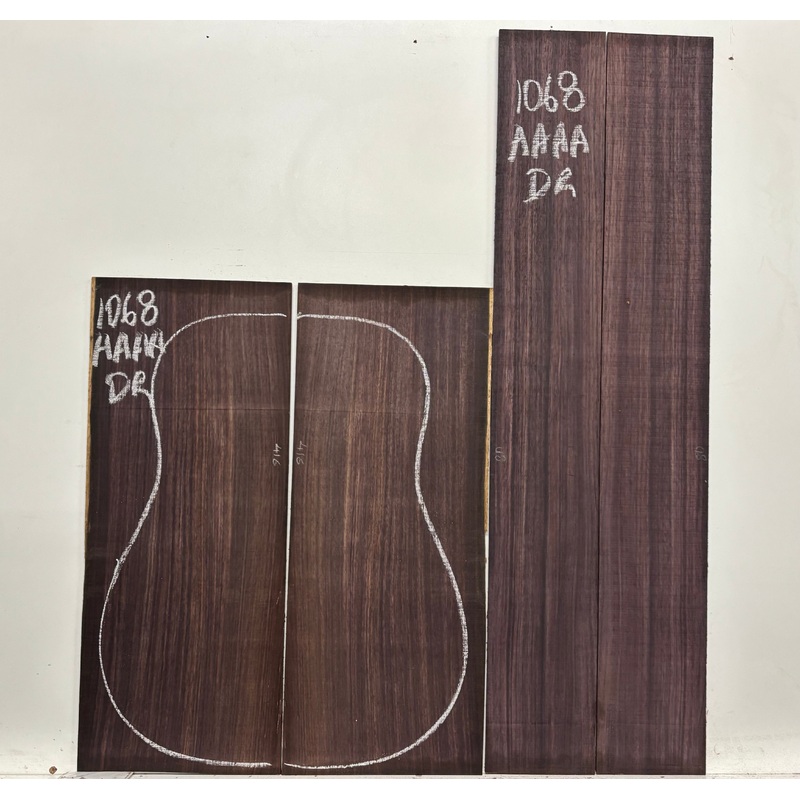 east-indian-rosewood-dreadnought-aaaa-grade-guitar-back-side-set-1068 East Indian Rosewood Dreadnought AAAA Grade Guitar Back & Side Set #1068