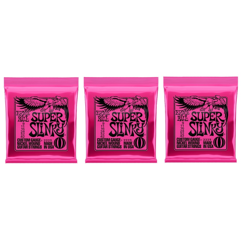 ernie-ball-2223-super-slinky-nickel-electric-guitar-strings-9-42-3-pack Ernie Ball 2223 Super Slinky Nickel Electric Guitar Strings 9-42 (3-Pack)