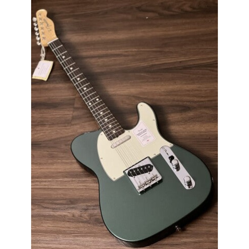 fender-japan-traditional-ii-60s-telecaster-with-rw-fb-in-aged-sherwood-green-metallic Fender Japan Traditional II 60s Telecaster with RW FB in Aged Sherwood Green Metallic