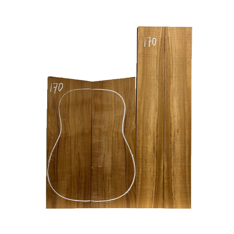 flame-hawaiian-koa-dreadnought-aaa-grade-guitar-back-side-set-170 Flame Hawaiian Koa Dreadnought AAA Grade Guitar Back & Side Set #170