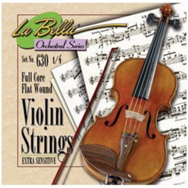 la-bella-630-4-4-violin-flat-wound-4-4-scale La Bella 630-4/4 Violin, Flat Wound 4/4 Scale