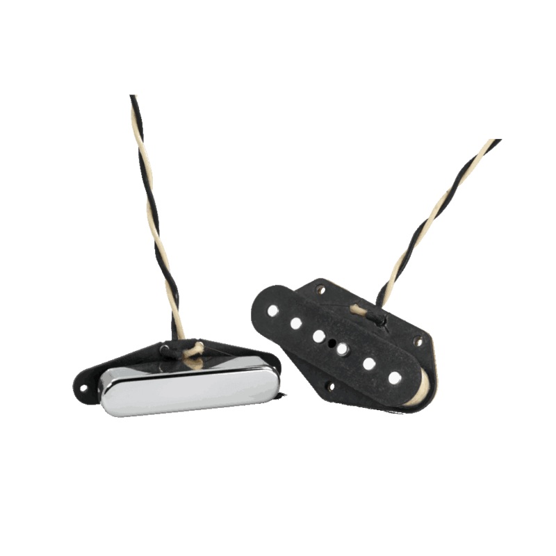 lindy-fralin-telecaster-stock-pickup-set-hybrid-stagger-nickel Lindy Fralin Telecaster Stock Pickup Set Hybrid Stagger- Nickel