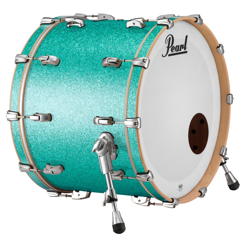 pearl-music-city-custom-22-x18-reference-series-bass-drum-w-bb3-mount-turquoise-glass-rf2218bb-c413 Pearl Music City Custom 22"x18" Reference Series Bass Drum w/BB3 Mount TURQUOISE GLASS RF2218BB/C413