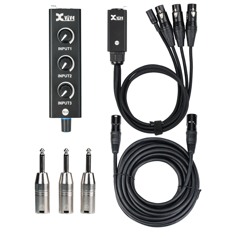 xvive-px-portable-3-channel-personal-mixer-system Xvive PX Portable 3-Channel Personal Mixer System
