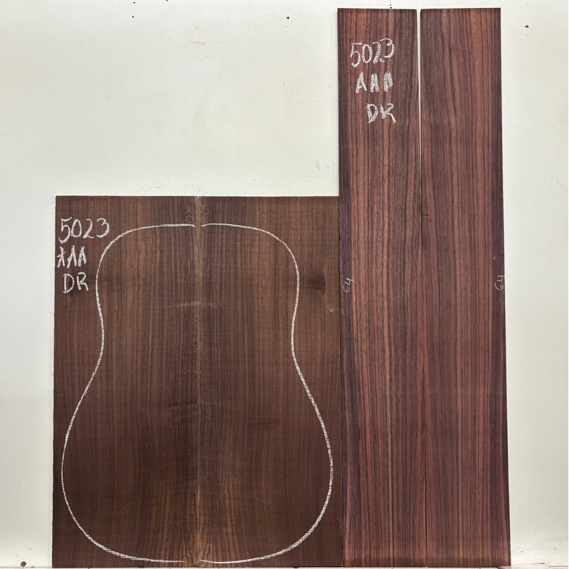 east-indian-rosewood-dreadnought-aaa-grade-guitar-back-side-set-5023 East Indian Rosewood Dreadnought AAA Grade Guitar Back & Side Set #5023