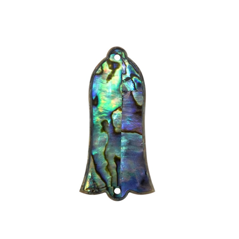 hosco-bell-style-truss-rod-cover-for-les-paul-guitar-green-abalone-by-jobois Hosco Bell Style Truss Rod Cover for Les Paul Guitar - Green Abalone by JOBOIS