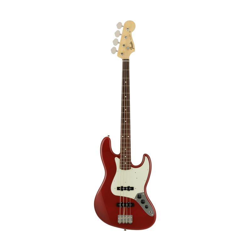 fender-japan-traditional-ii-60s-jazz-bass-guitar-rw-fb-aged-dakota-red Fender Japan Traditional II 60s Jazz Bass Guitar, RW FB, Aged Dakota Red