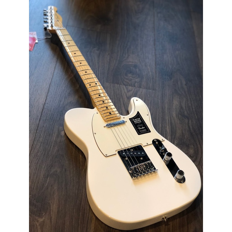 fender-player-series-telecaster-polar-white-with-maple-fb Fender Player Series Telecaster - Polar White with Maple FB