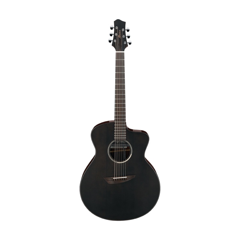 ibanez-jon-gomm-signature-jgm5-guitar-w-gig-bag-black-satin-top-natural-high-gloss-back-and-sides Ibanez Jon Gomm Signature JGM5 Guitar w/Gig Bag, Black Satin Top, Natural High Gloss Back and Sides
