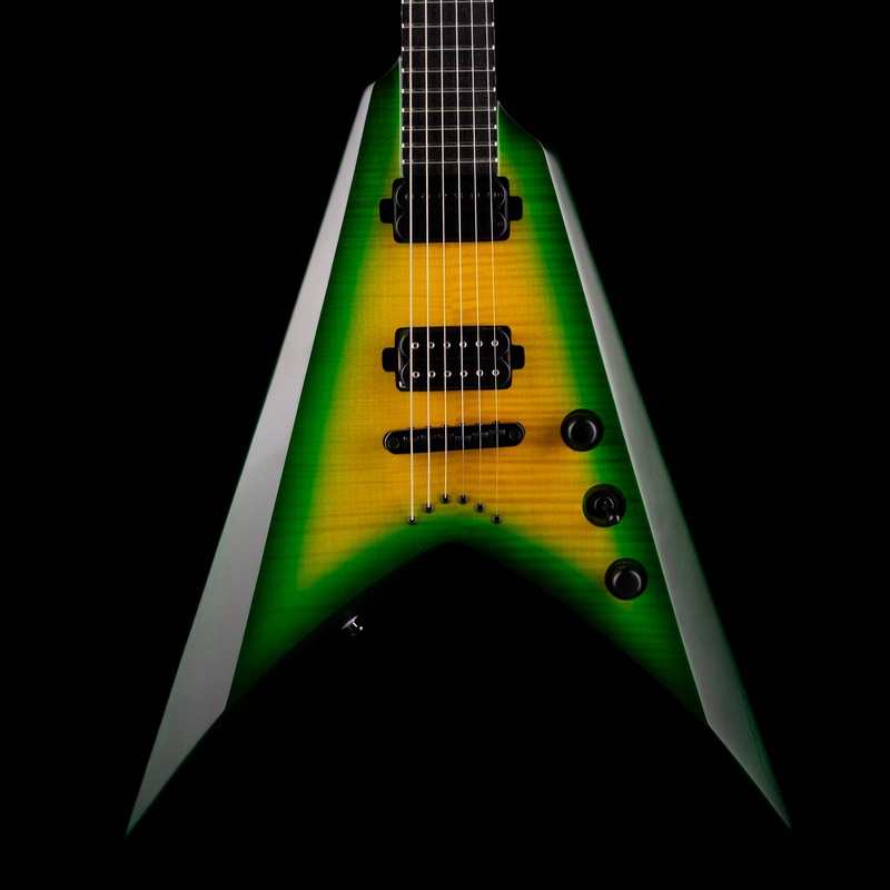 pre-owned-2023-solar-guitars-v2-6lb-flame-lime-burst-matte-electric-guitar-with-ohsc Pre Owned 2023 Solar Guitars V2.6LB Flame Lime Burst Matte Electric Guitar With OHSC