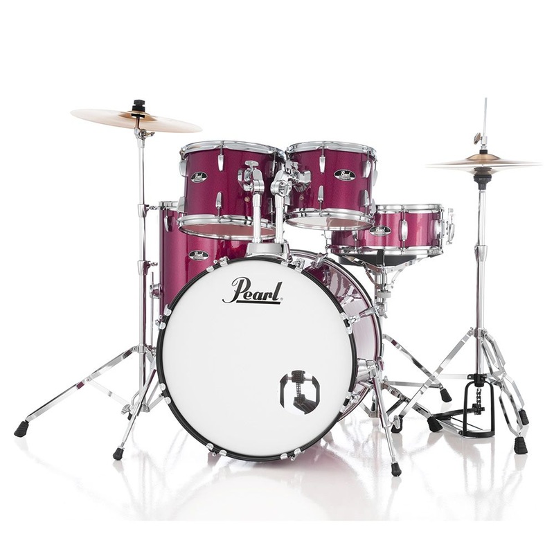 2025-pearl-roadshow-20-standard-fusion-drum-kit-w-hardware-cymbals-various-colours-pink-metallic 2025 Pearl Roadshow 20" Standard Fusion Drum Kit w/Hardware & Cymbals - various colours Pink Metallic