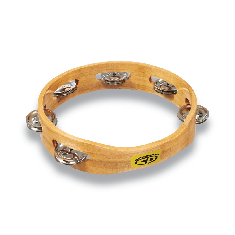cosmic-percussion-by-lp-8-handheld-single-row-tambourine-steel-jingles Cosmic Percussion by LP 8" Handheld Single Row Tambourine - Steel Jingles