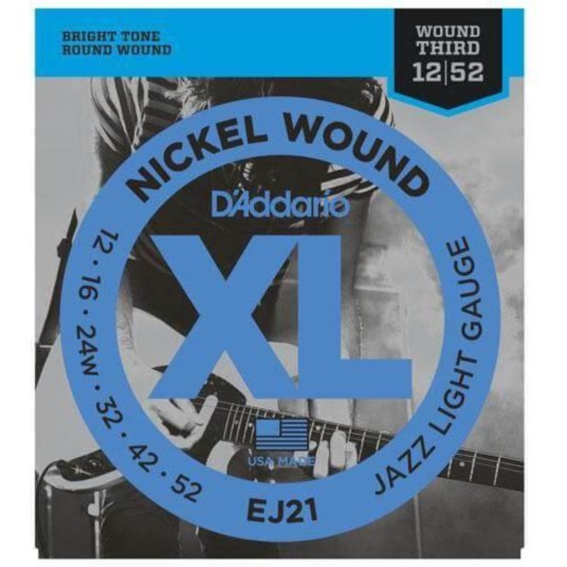 d-addario-ej21-nickel-wound-wound-third-electric-guitar-strings-012-052 D'Addario EJ21 Nickel Wound (Wound Third) Electric Guitar Strings - .012 - .052