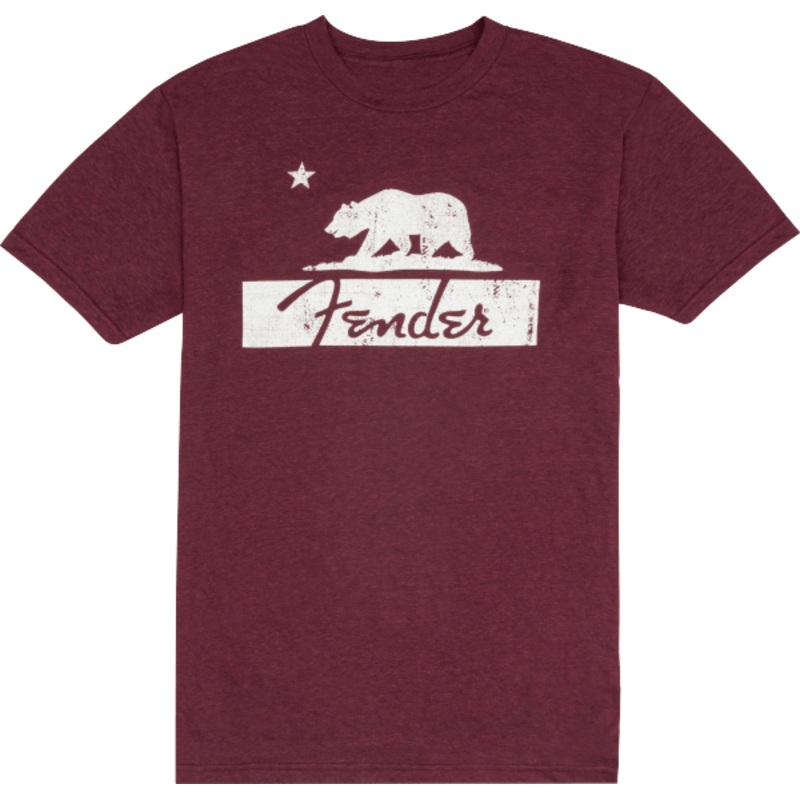 fender-burgundy-bear-unisex-t-shirt-xxl Fender Burgundy Bear Unisex T-Shirt XXL