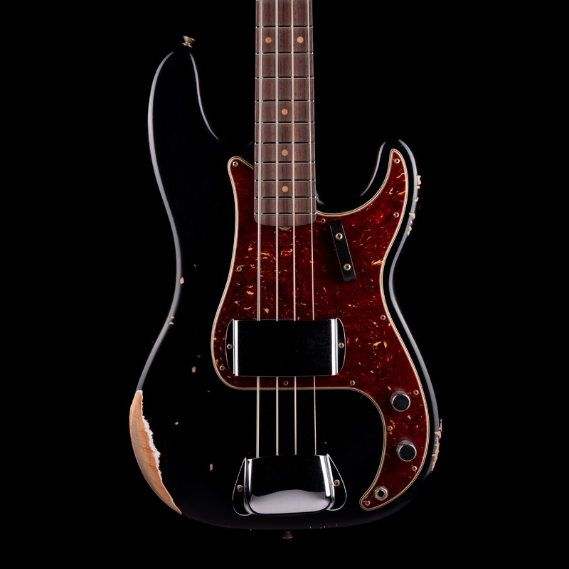 fender-custom-shop-1962-precision-bass-relic-aged-black Fender Custom Shop 1962 Precision Bass Relic Aged Black