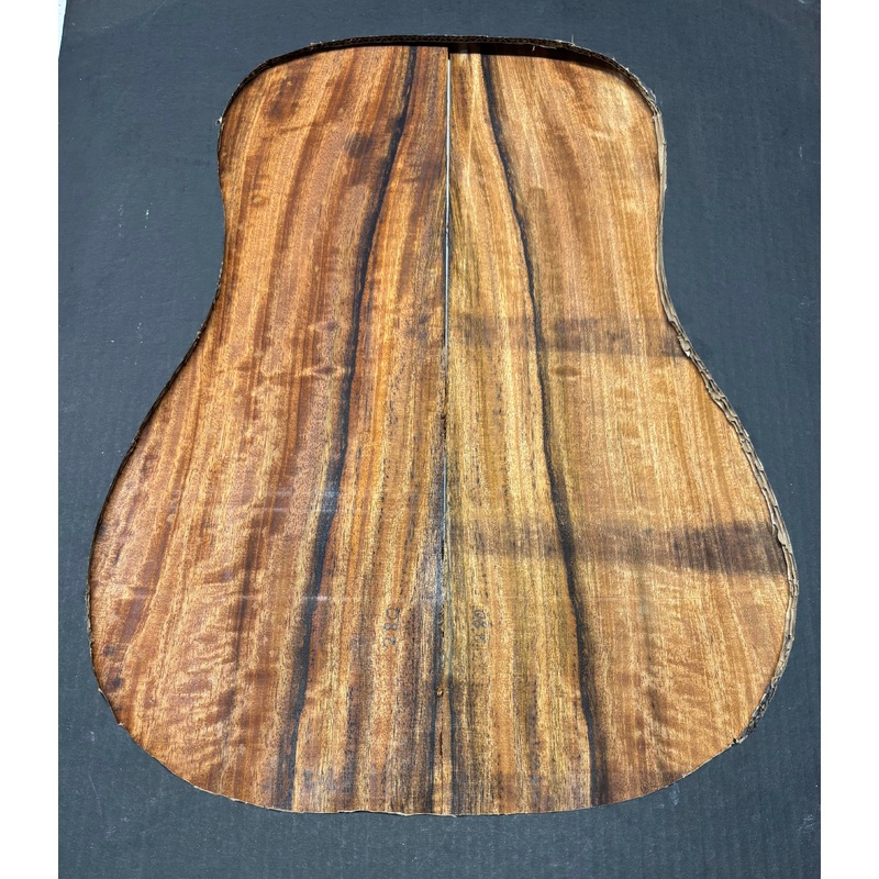 flame-chocolate-mango-dreadnought-guitar-back-set-207 Flame Chocolate Mango Dreadnought Guitar Back Set #207