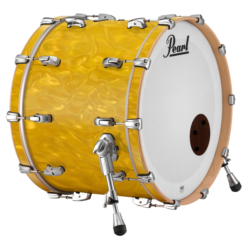 pearl-music-city-custom-20-x18-reference-series-bass-drum-w-bb3-mount-gold-satin-moire-rf2018bb-c723 Pearl Music City Custom 20"x18" Reference Series Bass Drum w/BB3 Mount GOLD SATIN MOIRE RF2018BB/C723