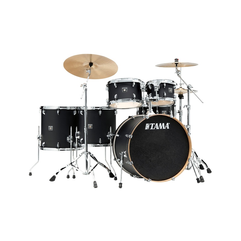 tama-cl62rs-fbk-superstar-classic-maple-6-piece-limited-edt-drum-shell-kit-flat-black TAMA CL62RS-FBK Superstar Classic Maple 6-Piece Limited Edt Drum Shell Kit, Flat Black
