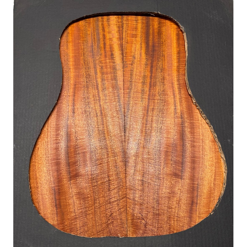 waterfall-flame-mahogany-dreadnought-guitar-back-set-1083 Waterfall Flame Mahogany Dreadnought Guitar Back Set #1083