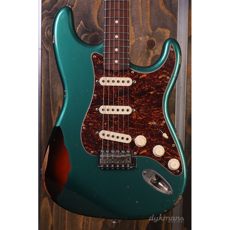 del-tone-60-s-s-style-sherwood-green-over-sunburst Del-Tone 60's S-Style Sherwood Green Over Sunburst