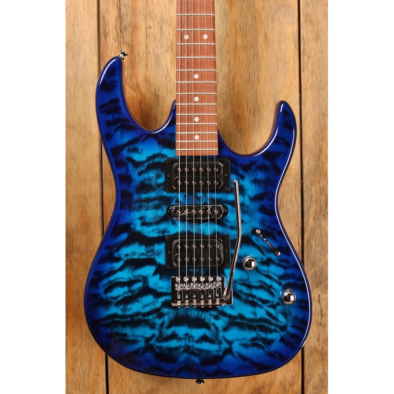 ibanez-grx70qa-transparent-blue-burst Ibanez GRX70QA Transparent Blue Burst