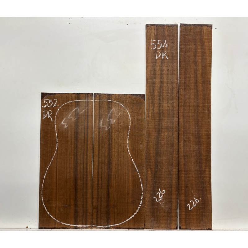 indian-laurel-dreadnought-guitar-back-and-side-set-552 Indian Laurel Dreadnought Guitar Back and Side Set #552