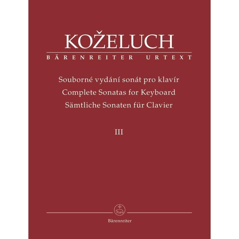 kozeluch-complete-sonatas-for-keyboard-vol-3-piano Kozeluch - Complete Sonatas for Keyboard Vol. 3, Piano
