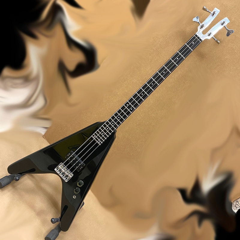 kramer-vanguard-flying-v-aluminum-neck-bass-guitar Kramer Vanguard Flying V Aluminum Neck Bass Guitar
