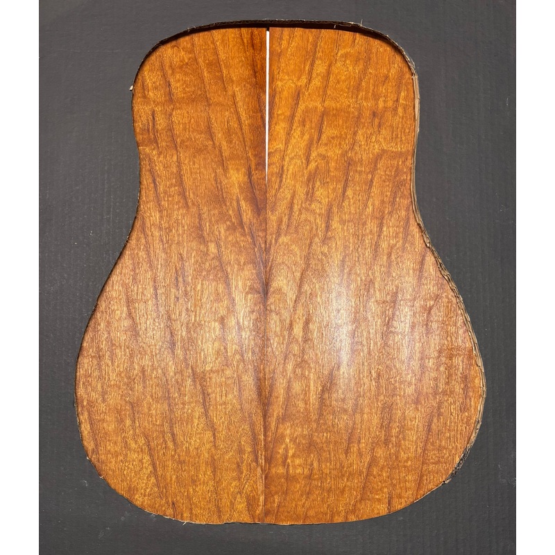 rare-peacock-flame-mahogany-dreadnought-guitar-back-set-2008 Rare Peacock Flame Mahogany Dreadnought Guitar Back Set #2008
