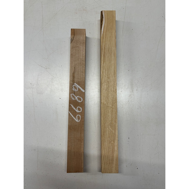 2-pack-2-species-ambrosia-maple-white-ash-turning-wood-blanks-ambrosia-maple-18-x2-x2-white-ash-21-x2-x2-6689 2 Pack, 2 Species Ambrosia Maple + White Ash Turning Wood Blanks Ambrosia Maple : 18"x2"x2", White Ash : 21"x2"x2" #6689