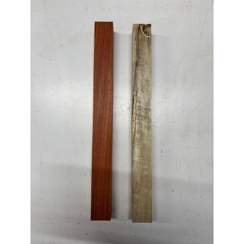 2-pack-2-species-padauk-black-limba-turning-wood-blank-18-x1-3-4-x1-5-8-6524 2 Pack, 2 Species Padauk + Black Limba Turning Wood Blank 18"x1-3/4"x1-5/8"#6524