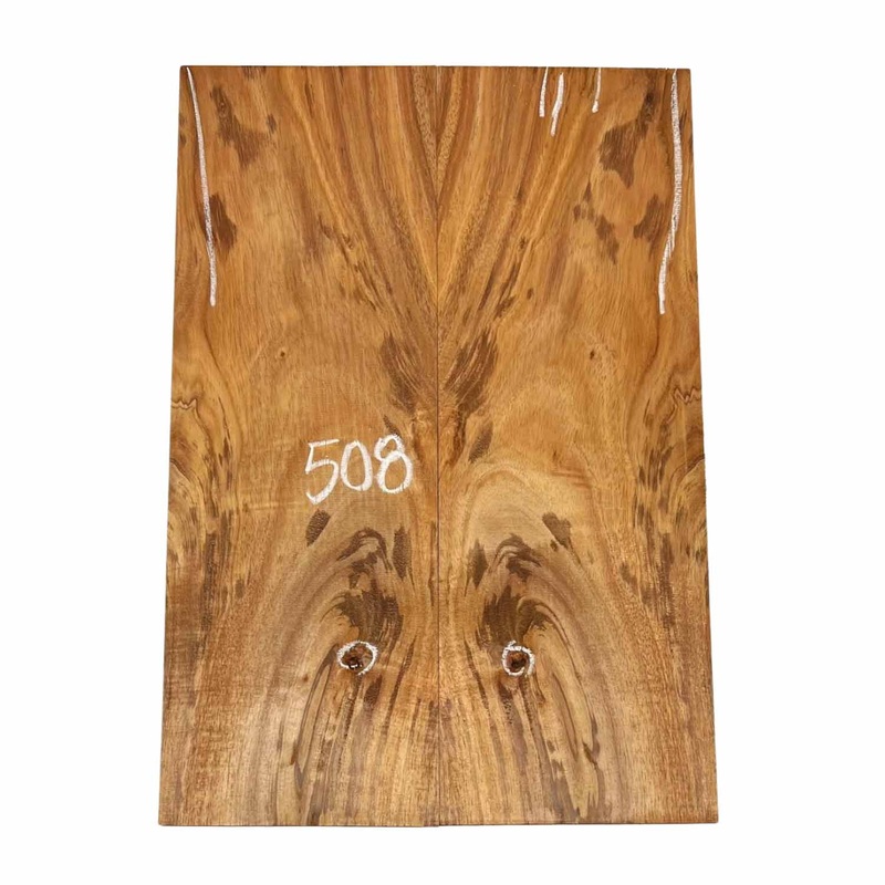 curly-flame-hawaiian-koa-bookmatched-guitar-drop-tops-21-x-7-1-4-x-1-4-508 Curly Flame Hawaiian Koa Bookmatched Guitar Drop Tops 21" x 7-1/4" x 1/4" #508
