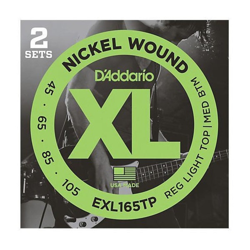 d-addario-exl165-bass-string-set-twin-pack D'Addario EXL165 Bass String Set Twin Pack