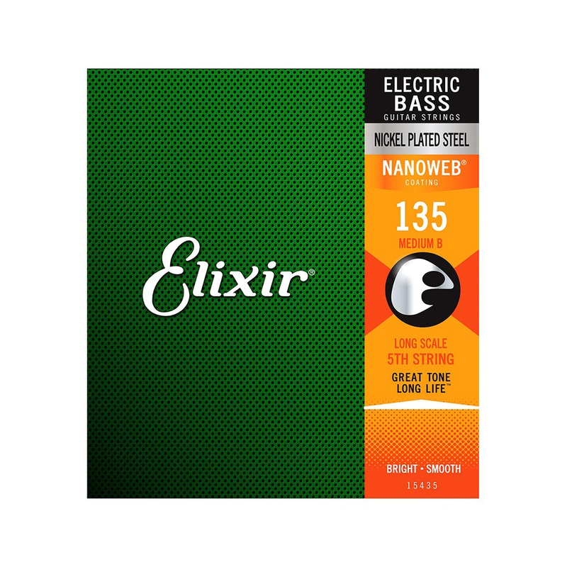 elixir-15435-nanoweb-135-long-scale-single-bass-string Elixir 15435 Nanoweb .135 Long Scale, Single Bass String