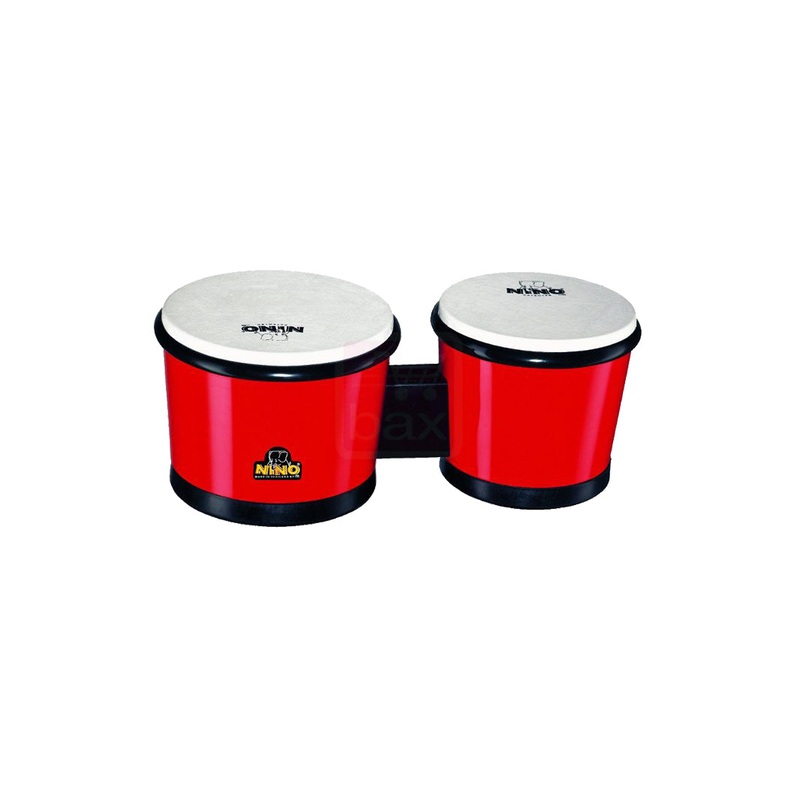 nino-percussion-nino19r-abs-6-1-2inch-and-7-1-2inch-bongo-red NINO Percussion NINO19R ABS 6 1/2inch and 7 1/2inch Bongo, Red