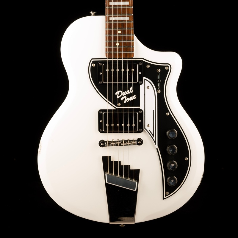 pre-owned-supro-1224dbht-limited-edition-david-bowie-1961-dual-tone-hardtail-white-with-gig-bag Pre Owned Supro 1224DBHT Limited Edition David Bowie 1961 Dual Tone Hardtail White With Gig Bag