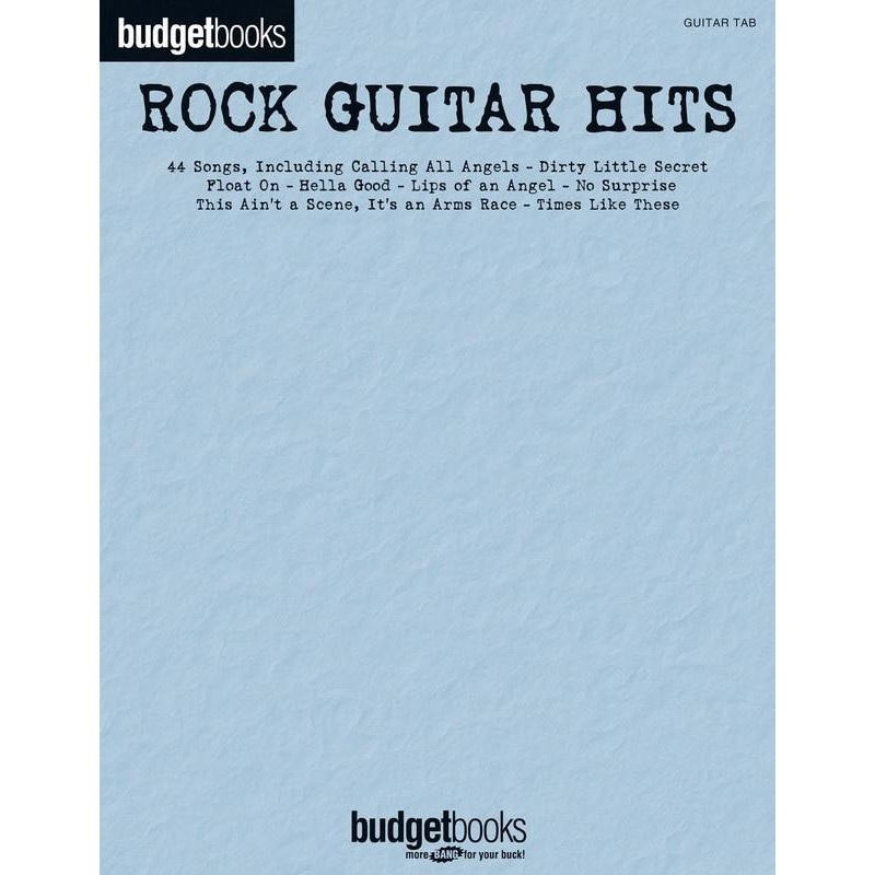 rock-guitar-hits-budget-book-guitar-tab-with-lyrics-chords Rock Guitar Hits - Budget Book, Guitar TAB with Lyrics & Chords