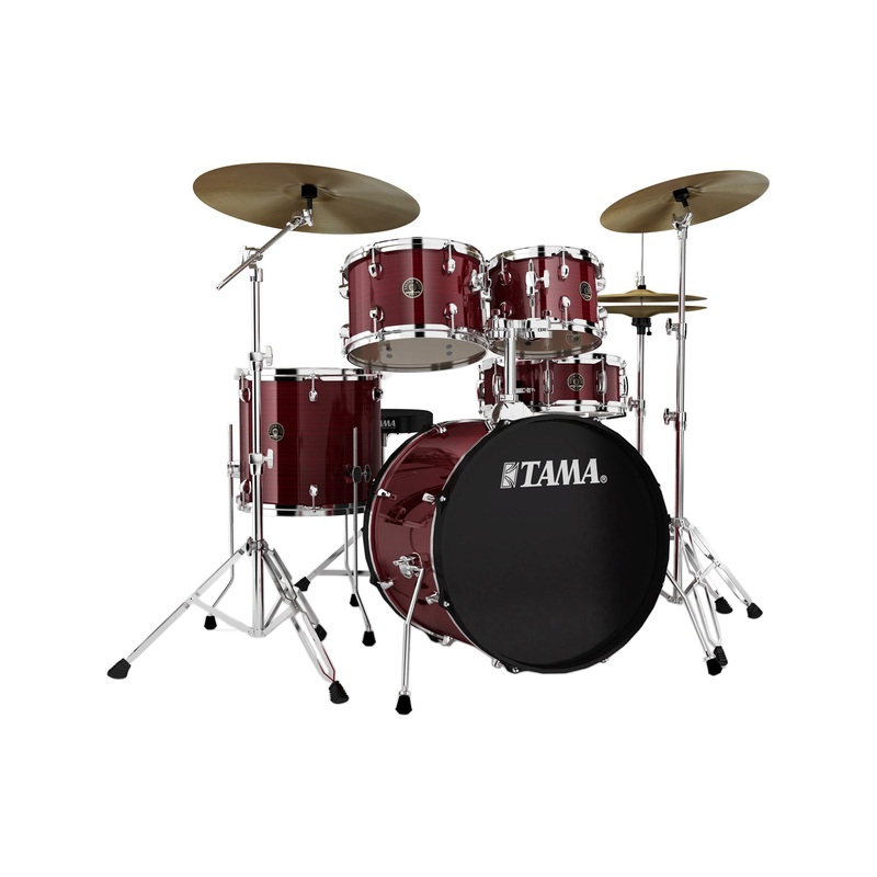 tama-rm50yh6-rds-rhythm-mate-5-piece-drum-kit-w-hardware-red-stream TAMA RM50YH6-RDS Rhythm Mate 5-Piece Drum Kit w/Hardware, Red Stream