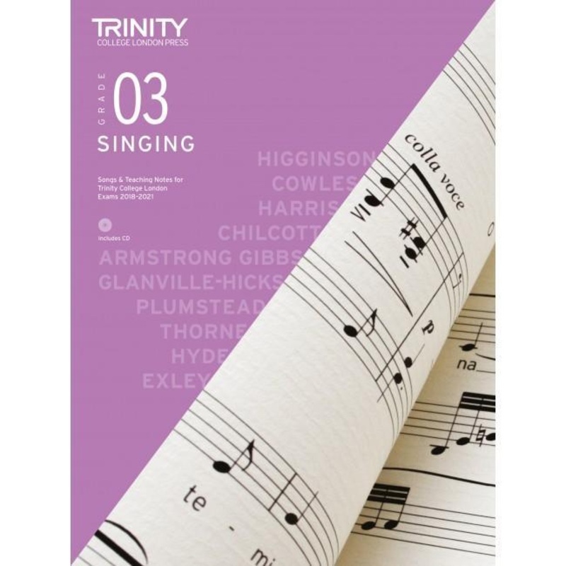 trinity-singing-exam-pieces-2018-2021-grade-3-bk-cd Trinity Singing Exam Pieces 2018-2021 - Grade 3 Bk/CD