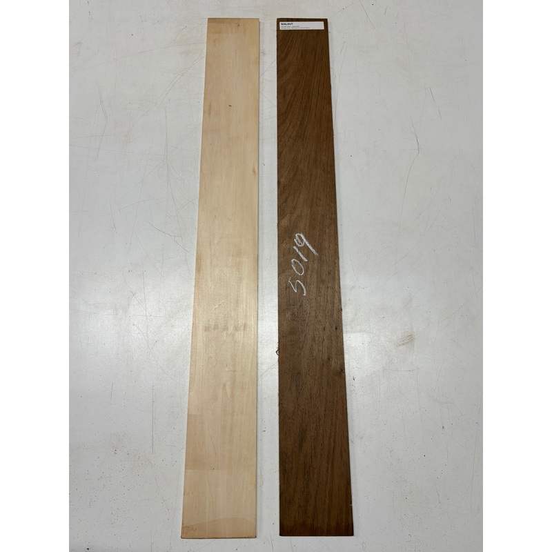 2-pack-2-species-peruvian-walnut-basswood-thin-stock-lumber-36-x-4-x-1-4-5019 2 Pack, 2 Species, Peruvian Walnut + Basswood Thin Stock Lumber 36" x 4" x 1/4" #5019