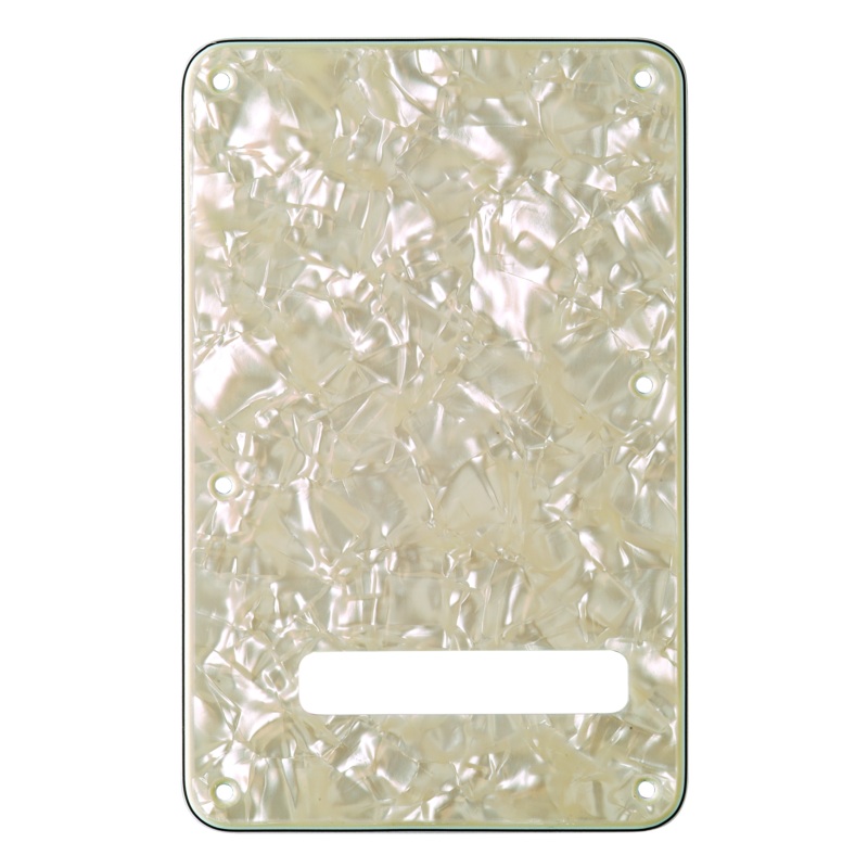 fender-backplate-stratocaster-aged-white-moto-4-ply-991328000 Fender Backplate Stratocaster Aged White Moto 4-Ply - 991328000