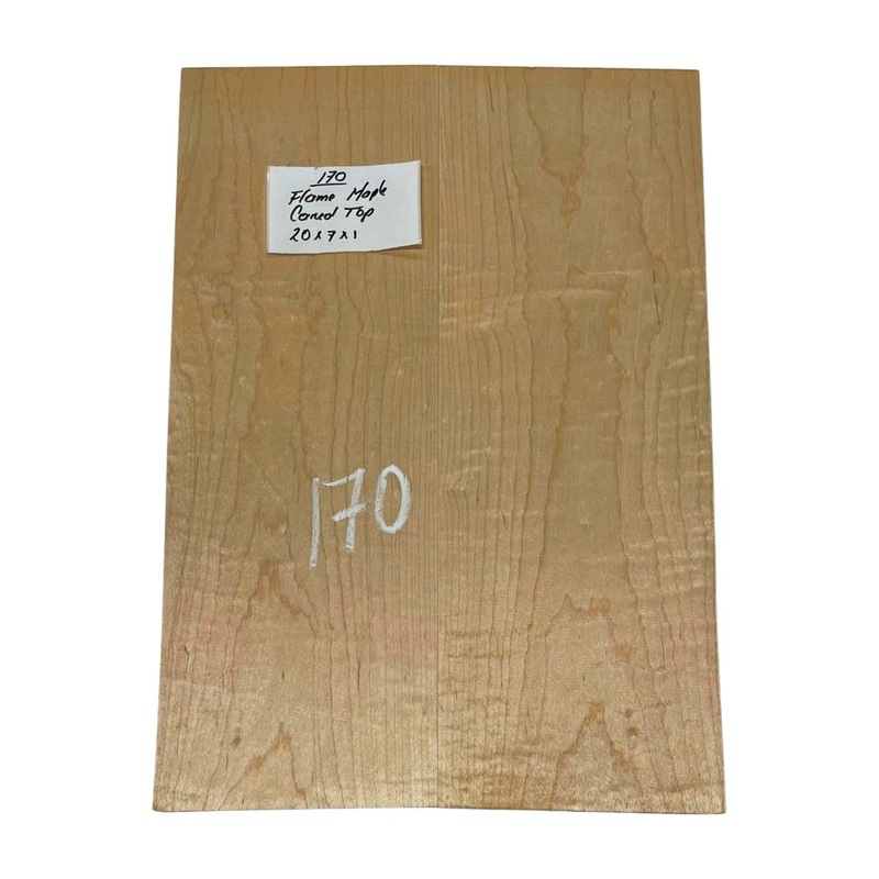 flame-maple-guitar-carved-top-20-x-7-x-1-170 Flame Maple Guitar Carved Top 20" x 7" x 1" #170