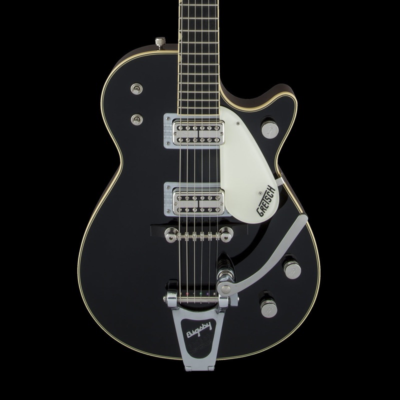 gretsch-g6128t-59-vintage-select-59-duo-jet-with-bigsby-tv-jones-black-with-case-serial-jt23124864-demo Gretsch G6128T-59 Vintage Select 59 Duo Jet with Bigsby TV Jones Black With Case - Serial # JT23124864 - Demo