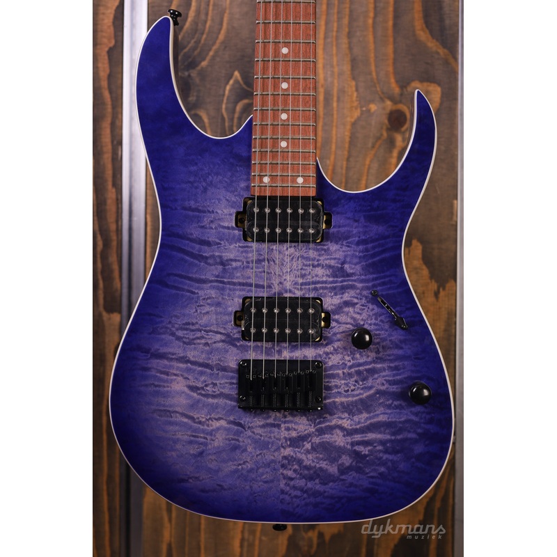 ibanez-rg421qm-cerulean-blue-burst Ibanez RG421QM Cerulean Blue Burst